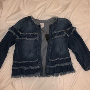 Fringe denim jacket
